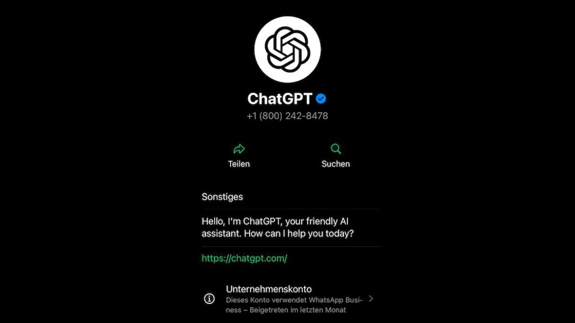 So kannst du ChatGPT über WhatsApp nutzen