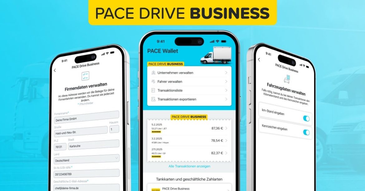 PACE Telematics führt PACE Drive Business ein