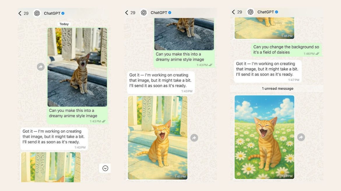 Bilder mit ChatGPT in WhatsApp erstellen – so geht’s
